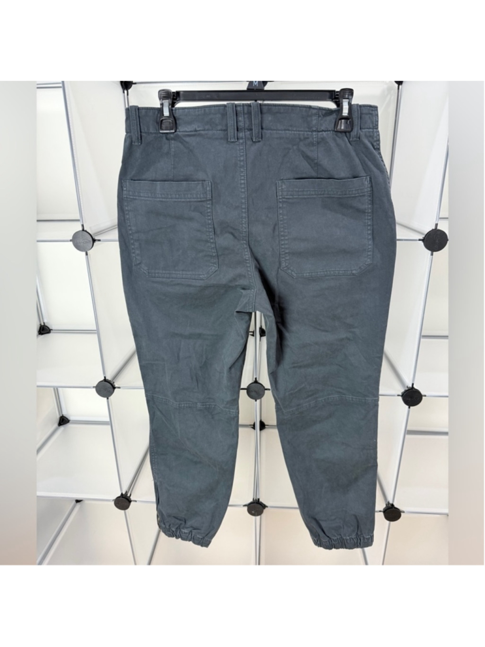 Banana Republic Gray Cotton Blend Chino Jogger Pants Size 8 New - Picture 7 of 9